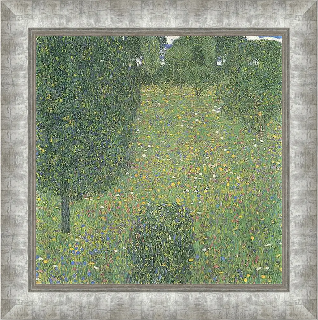 Картина в раме - Gartenlandschaft (Bluhende Wiese). Густав Климт