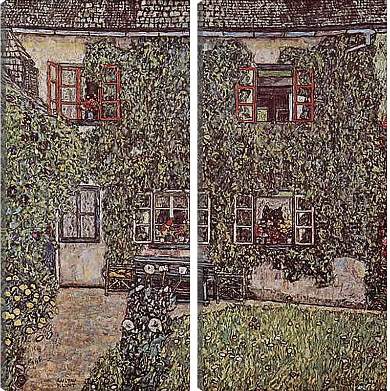 Модульная картина - Forsthaus in Weissenbach am Attersee. Густав Климт