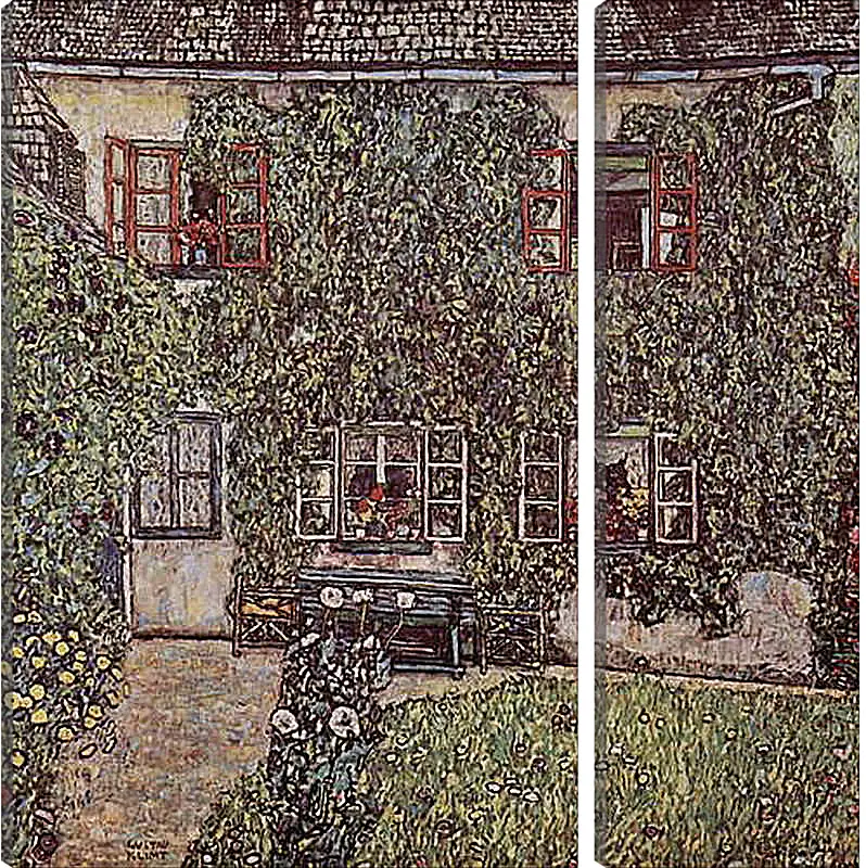 Модульная картина - Forsthaus in Weissenbach am Attersee. Густав Климт