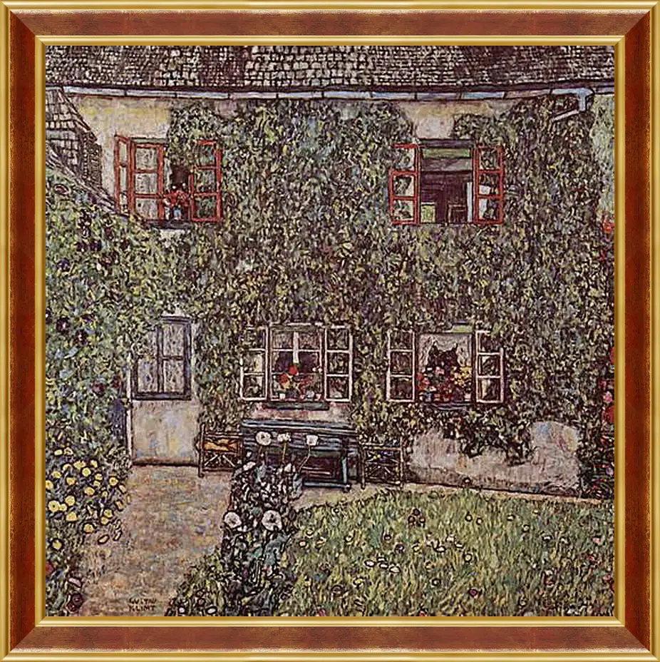 Картина в раме - Forsthaus in Weissenbach am Attersee. Густав Климт