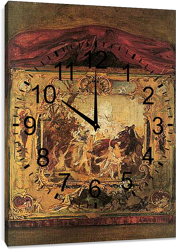 Часы картина - Entwurf zu einem Theatervorhang. Густав Климт
