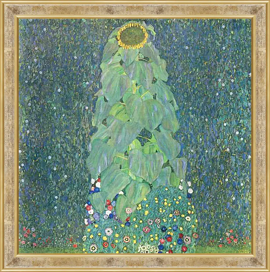 Картина в раме - Die Sonnenblume. Густав Климт