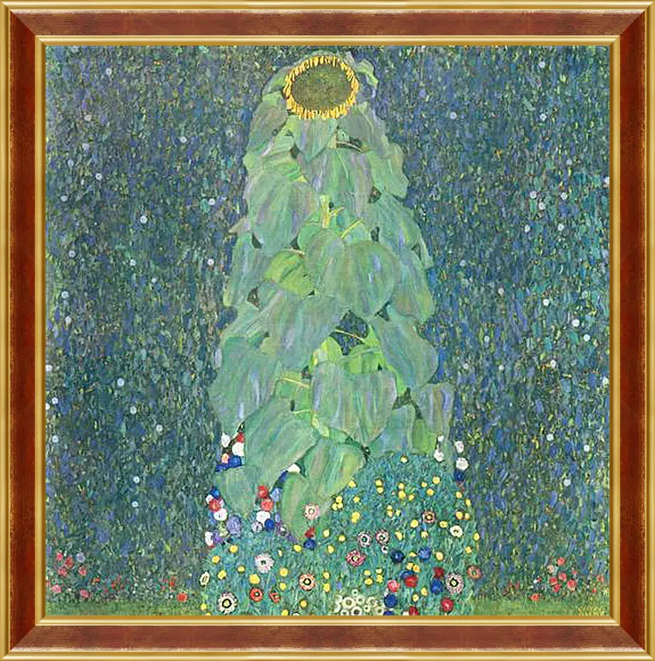 Картина в раме - Die Sonnenblume. Густав Климт