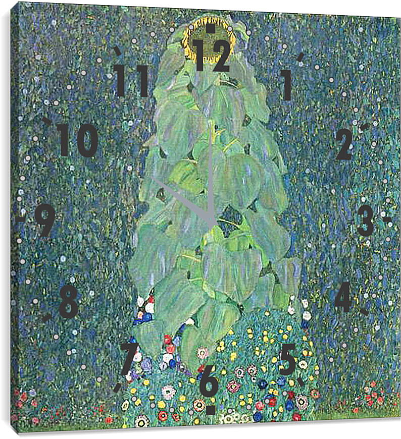 Часы картина - Die Sonnenblume. Густав Климт
