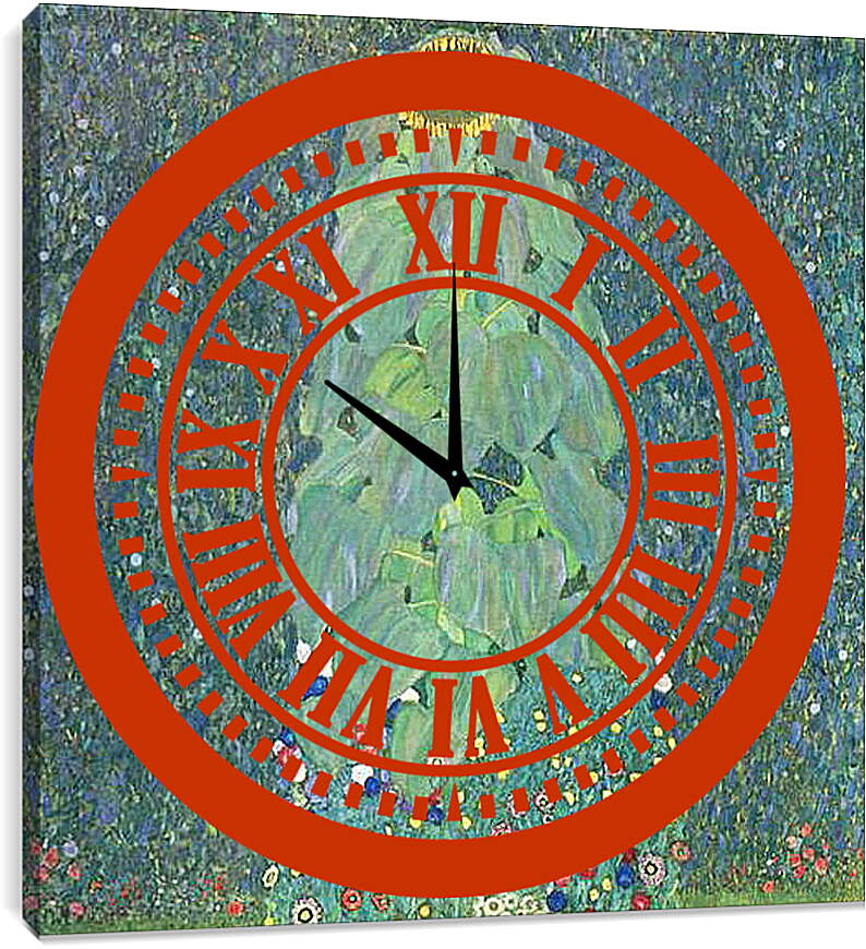 Часы картина - Die Sonnenblume. Густав Климт
