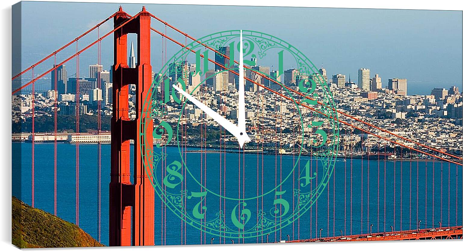 Часы картина - Мост Сан Франциско