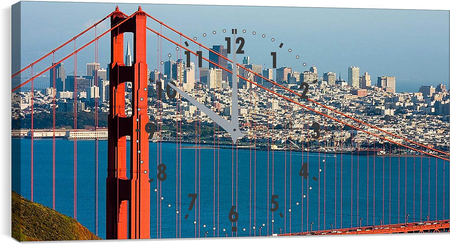Часы картина - Мост Сан Франциско