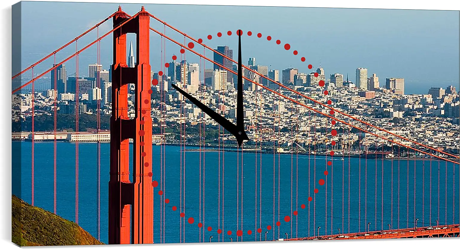 Часы картина - Мост Сан Франциско