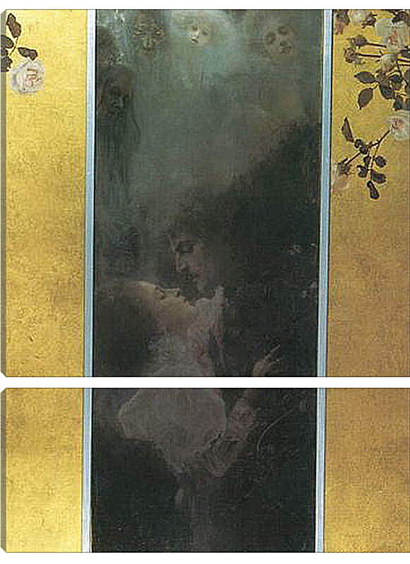 Модульная картина - Die Liebe. Густав Климт
