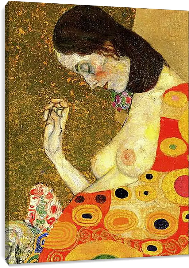 Постер и плакат - Hope II (Detail). Густав Климт