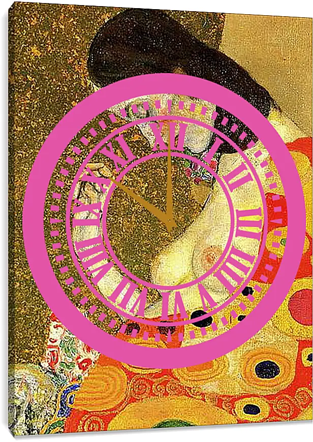 Часы картина - Hope II (Detail). Густав Климт