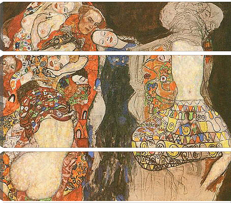 Модульная картина - Die Braut. Густав Климт
