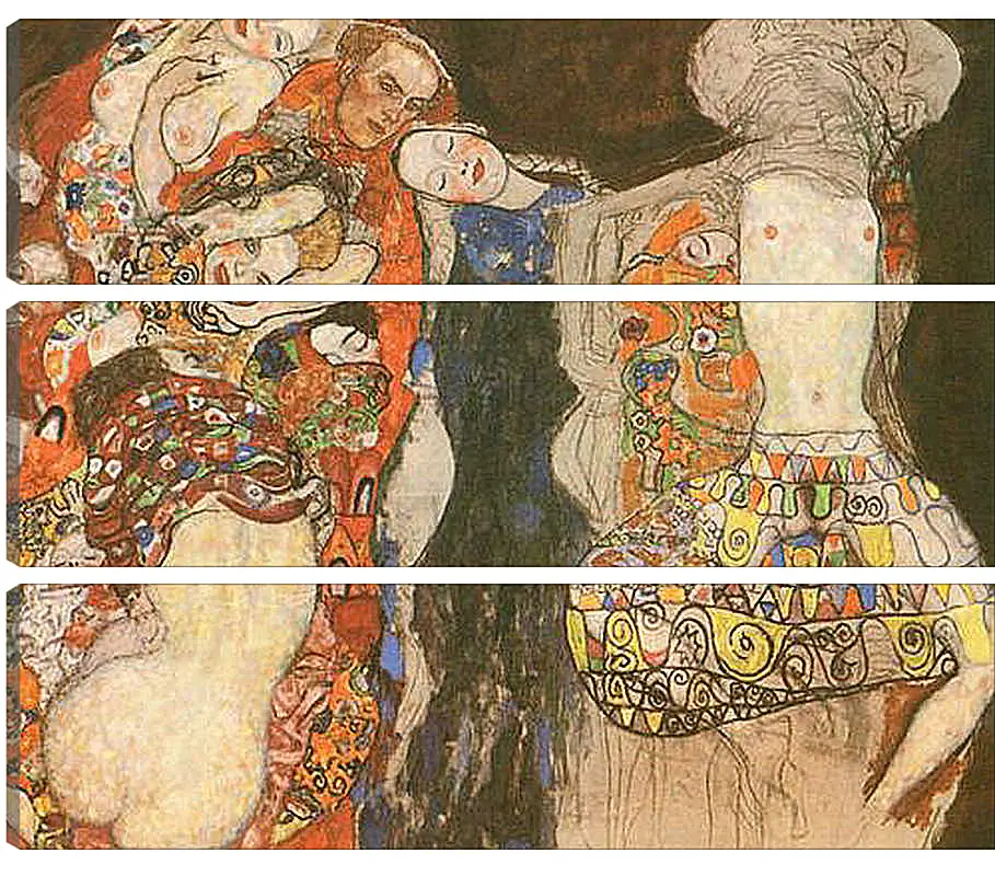 Модульная картина - Die Braut. Густав Климт