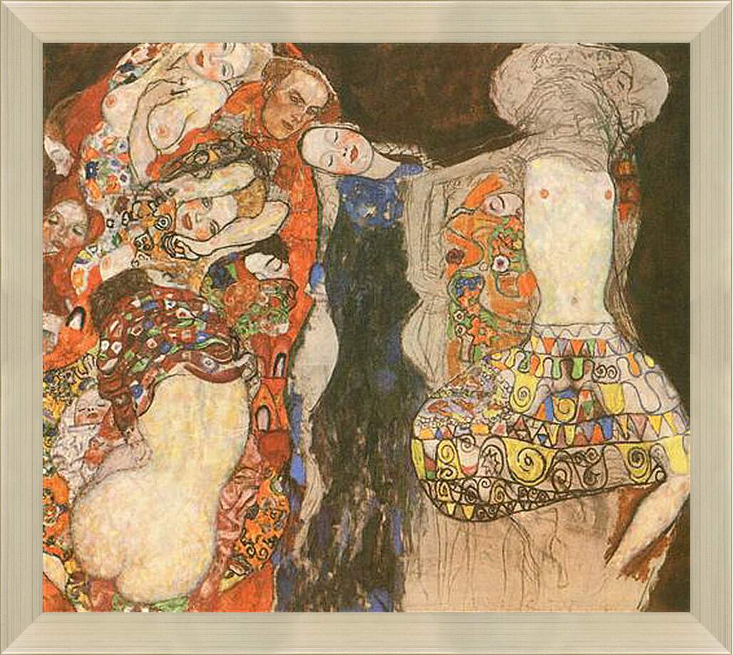 Картина в раме - Die Braut. Густав Климт
