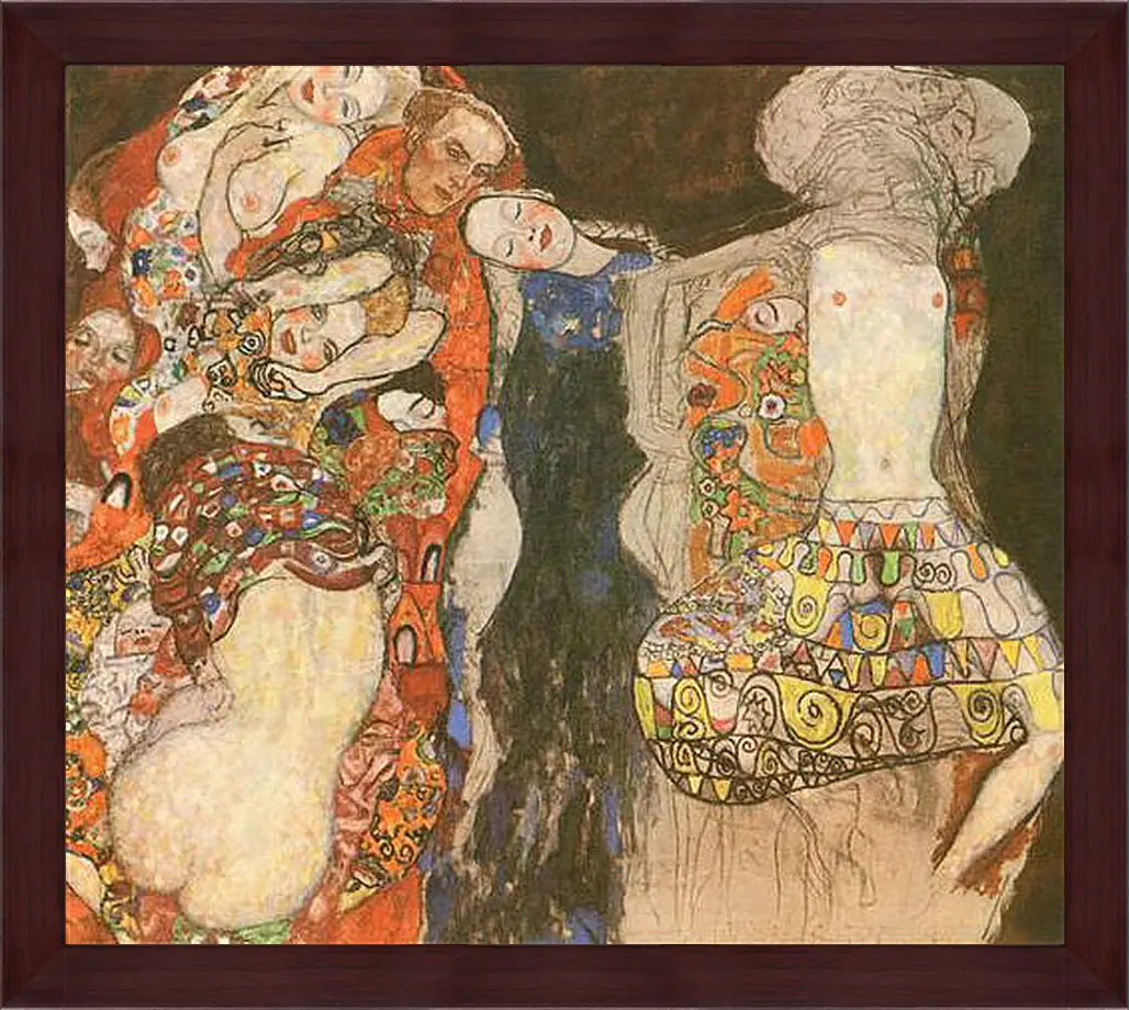 Картина в раме - Die Braut. Густав Климт