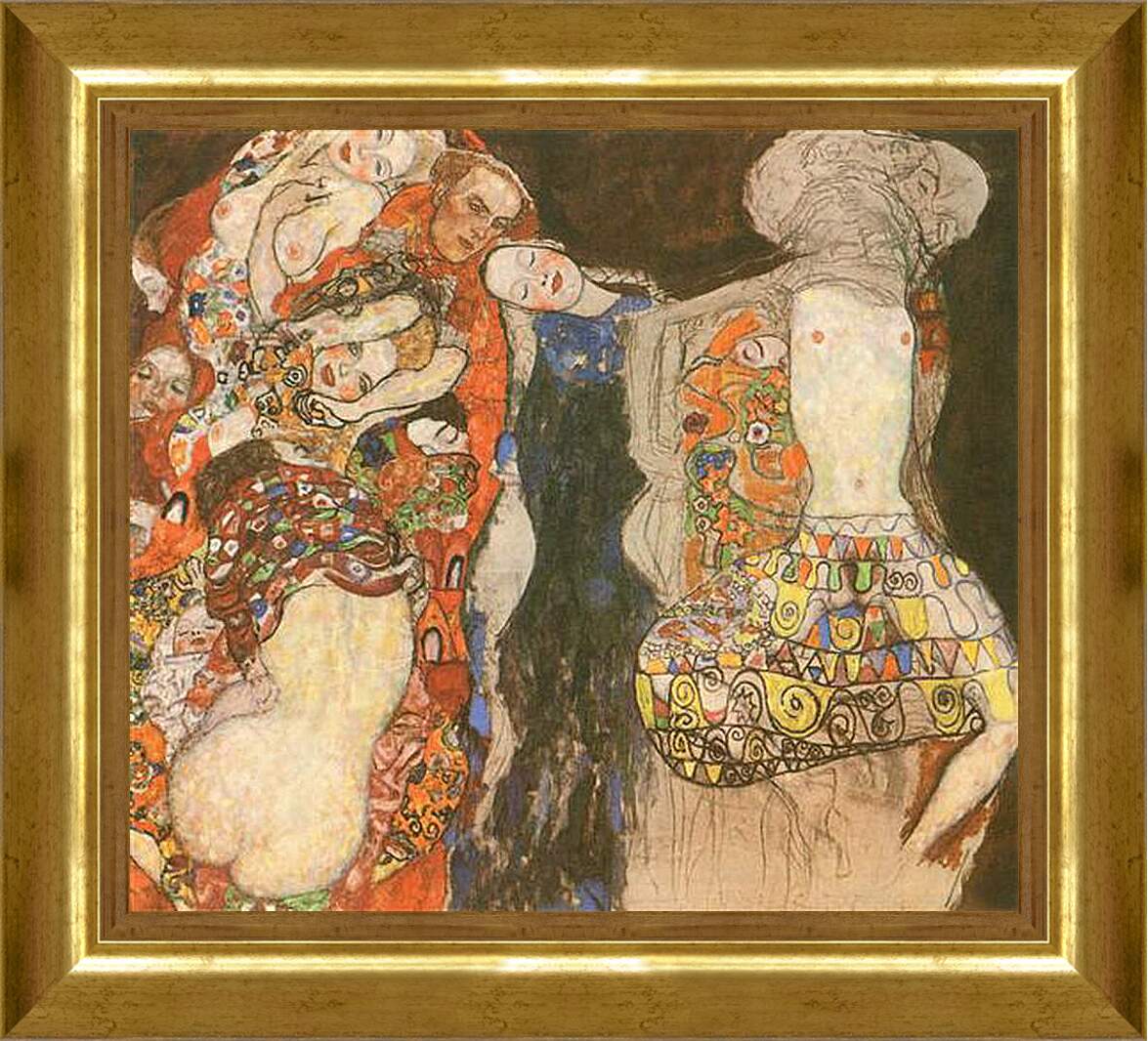 Картина в раме - Die Braut. Густав Климт
