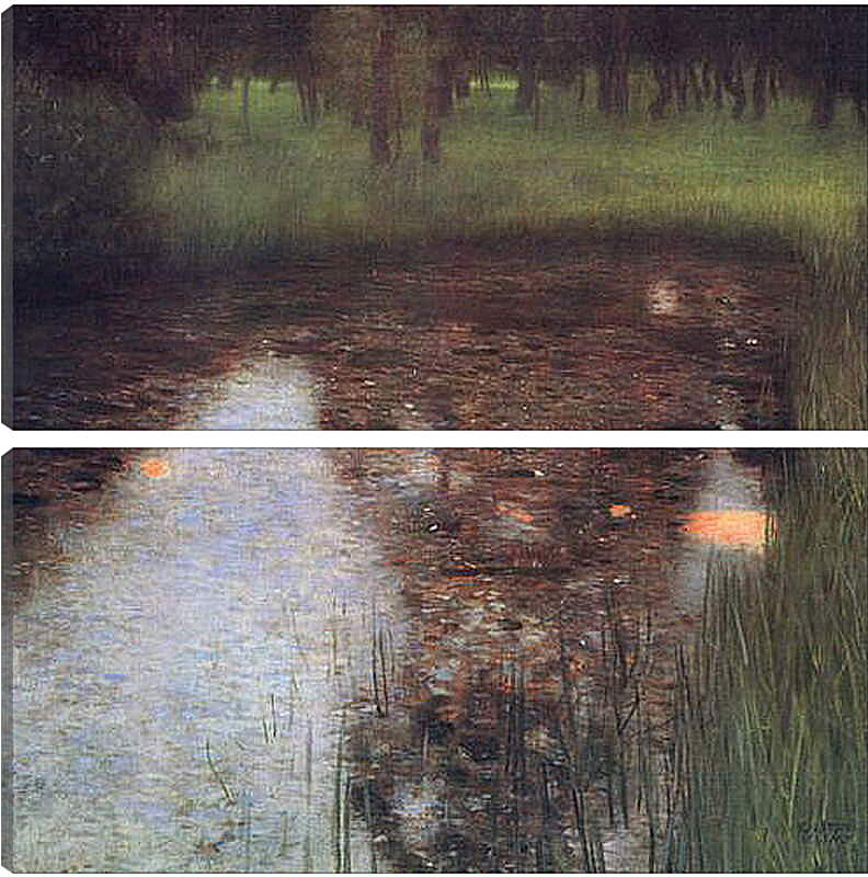 Модульная картина - Der Sumpf. Густав Климт
