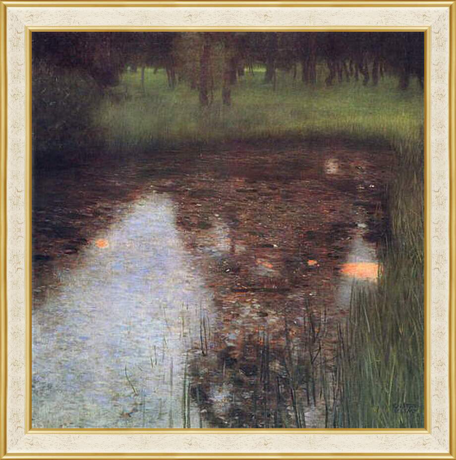 Картина в раме - Der Sumpf. Густав Климт