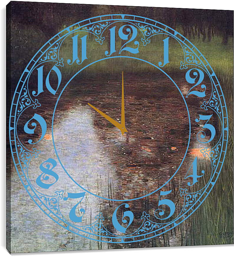 Часы картина - Der Sumpf. Густав Климт
