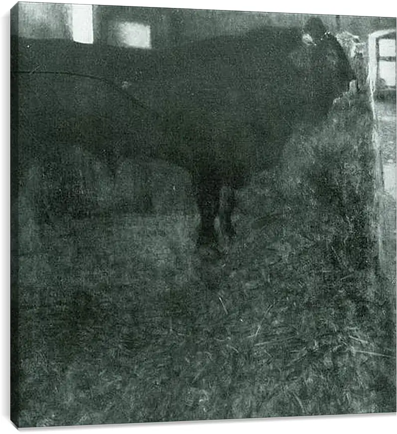 Постер и плакат - Der schwarze Stier. Густав Климт