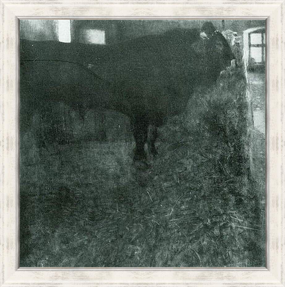 Картина в раме - Der schwarze Stier. Густав Климт