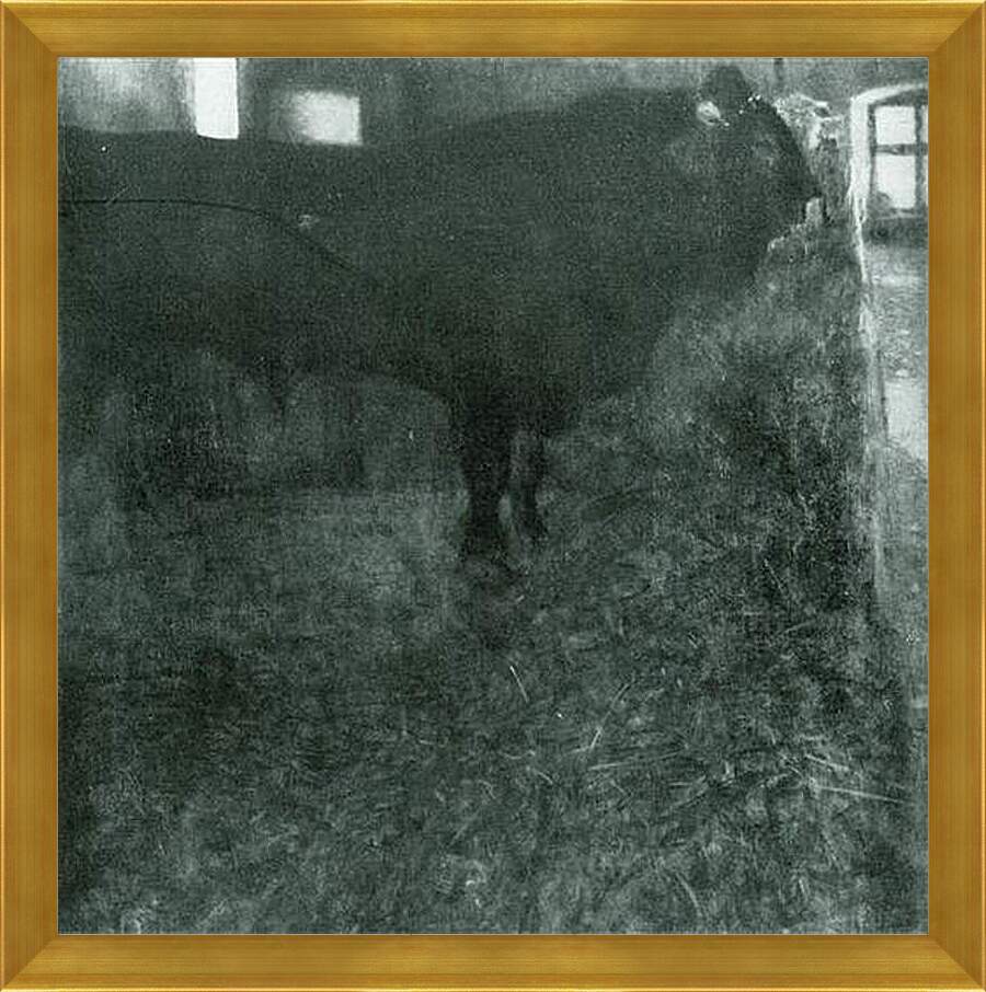 Картина в раме - Der schwarze Stier. Густав Климт
