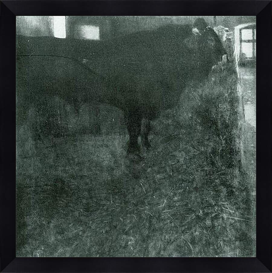 Картина в раме - Der schwarze Stier. Густав Климт