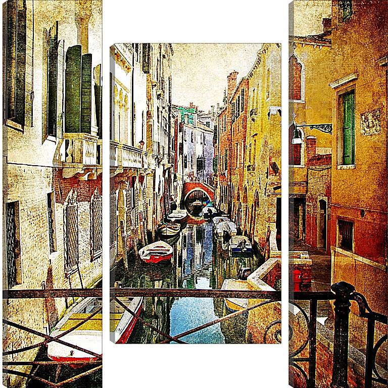 Модульная картина - Мостик. Венеция. Италия.