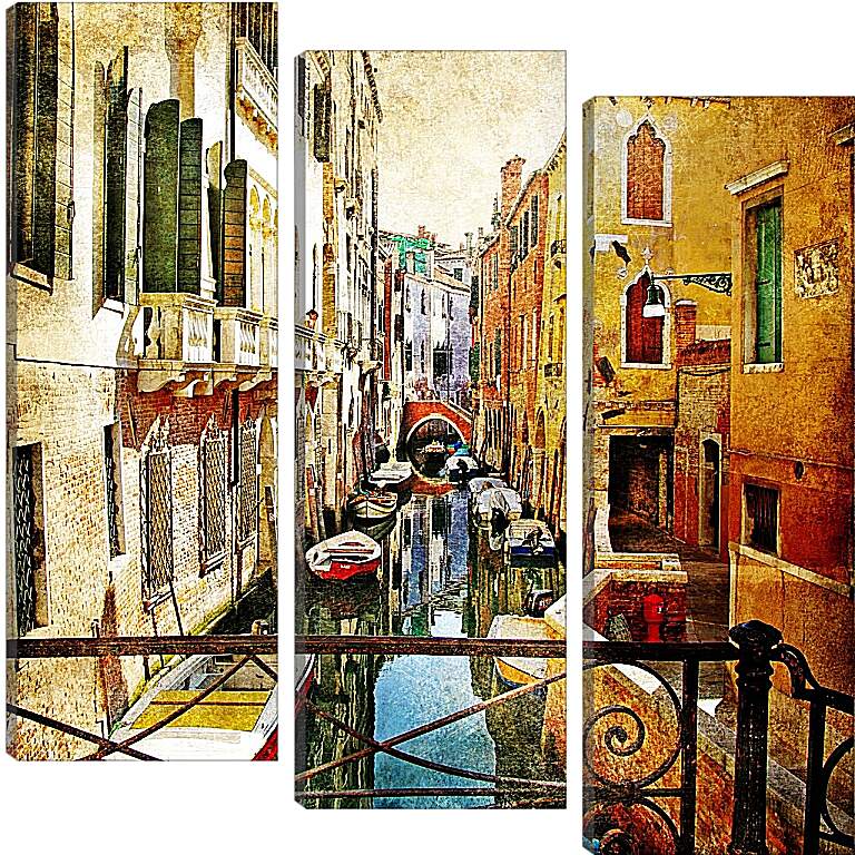 Модульная картина - Мостик. Венеция. Италия.