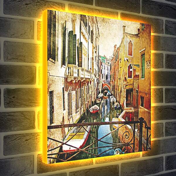 Лайтбокс световая панель - Мостик. Венеция. Италия.