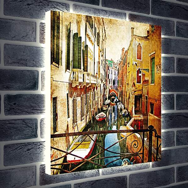 Лайтбокс световая панель - Мостик. Венеция. Италия.