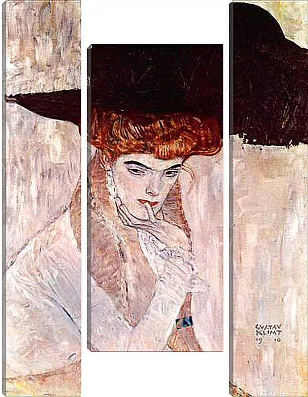 Модульная картина - The Black Hat. Густав Климт