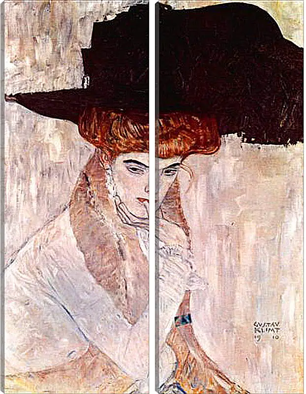 Модульная картина - The Black Hat. Густав Климт