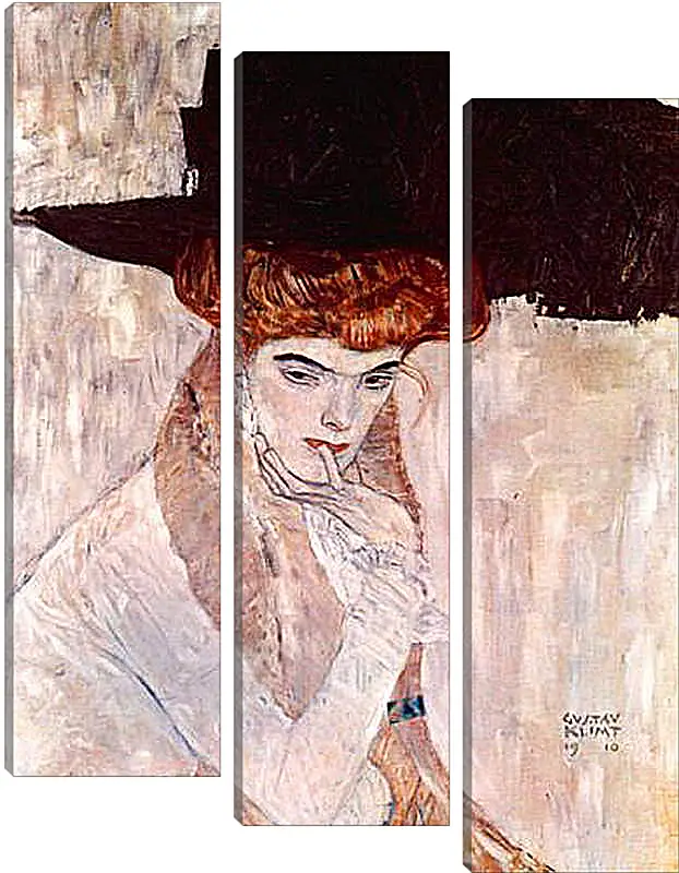 Модульная картина - The Black Hat. Густав Климт