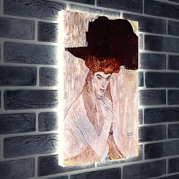 Лайтбокс световая панель - The Black Hat. Густав Климт