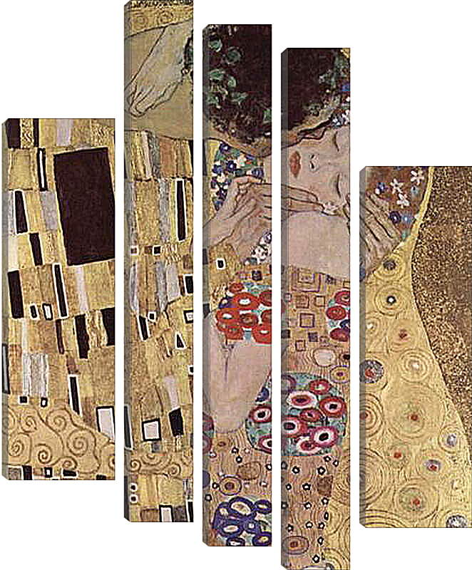 Модульная картина - Der Kuss (Detail). Густав Климт