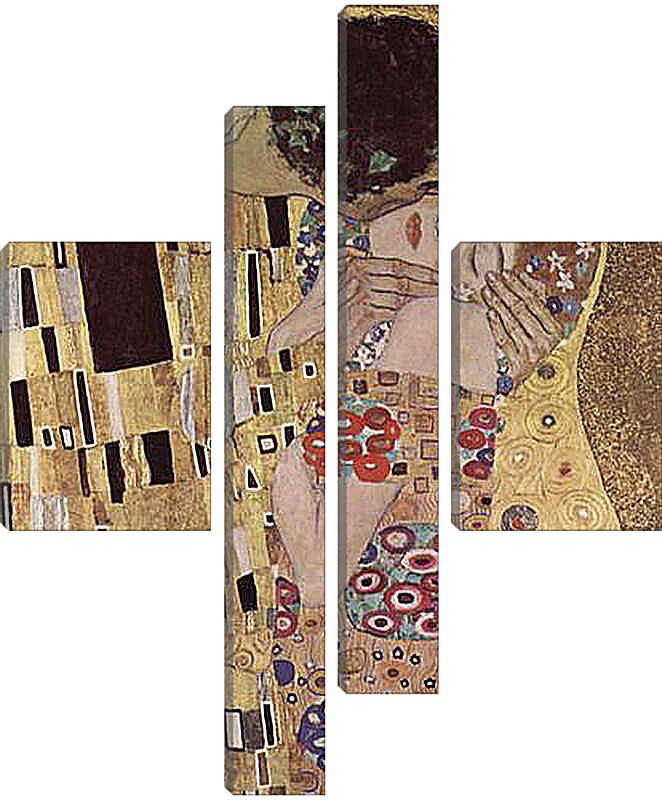 Модульная картина - Der Kuss (Detail). Густав Климт
