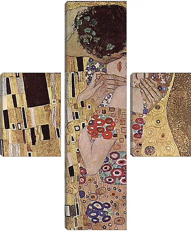 Модульная картина - Der Kuss (Detail). Густав Климт