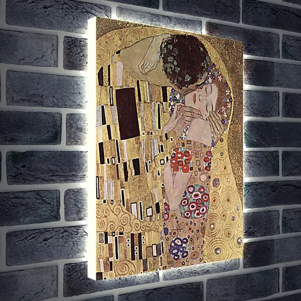 Лайтбокс световая панель - Der Kuss (Detail). Густав Климт