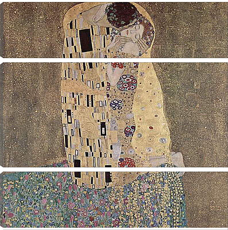 Модульная картина - Der Kuss. Густав Климт