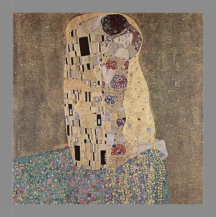 Картина в раме - Der Kuss. Густав Климт
