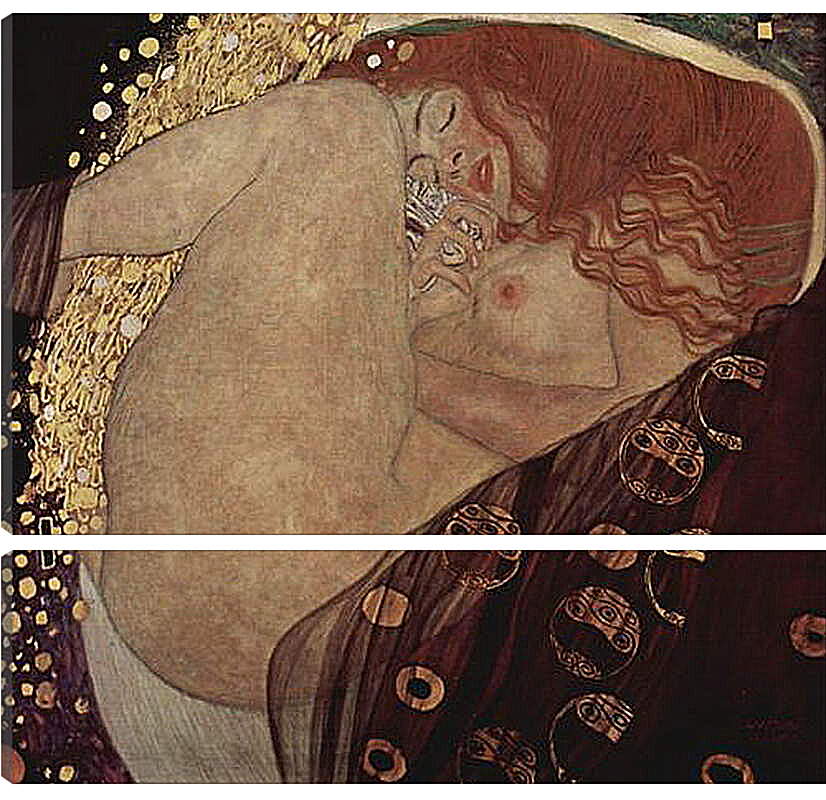 Модульная картина - Danae. Густав Климт
