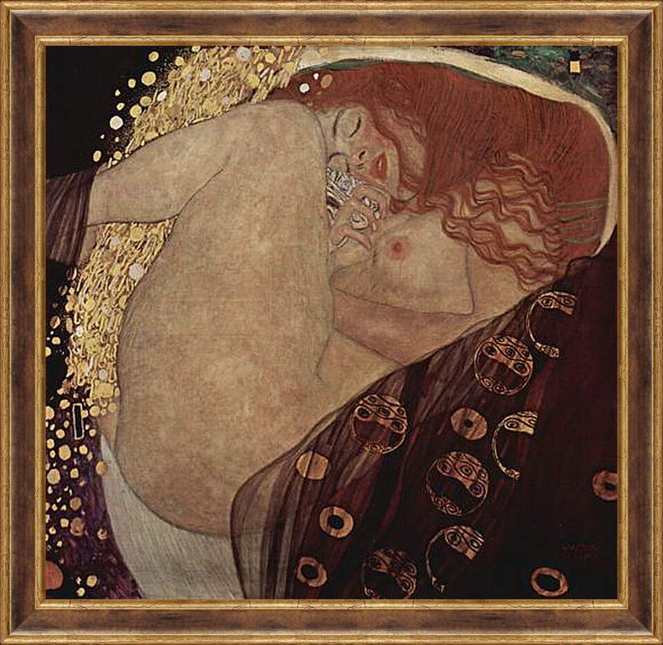 Картина в раме - Danae. Густав Климт
