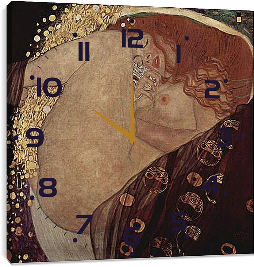 Часы картина - Danae. Густав Климт

