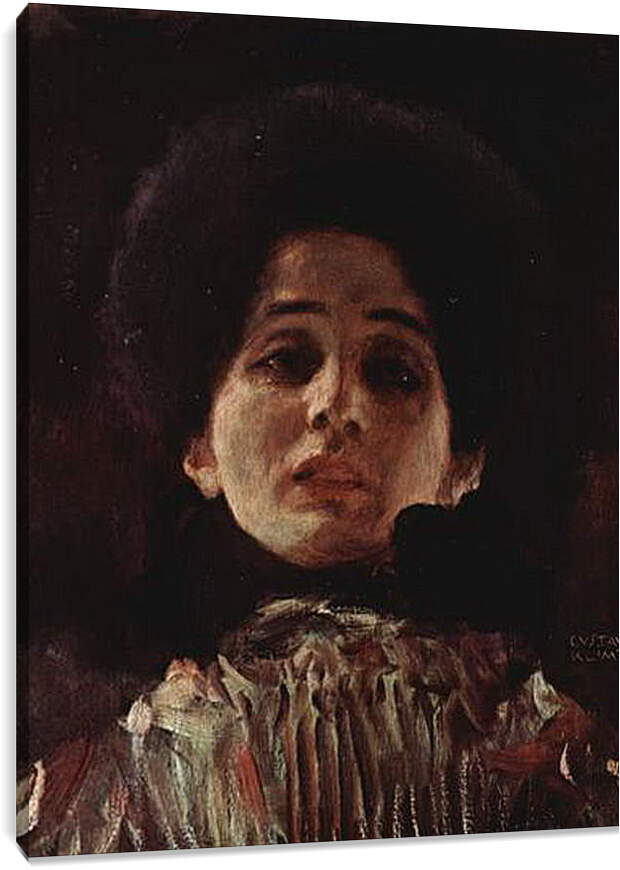 Постер и плакат - Damenbildnis en Face. Густав Климт