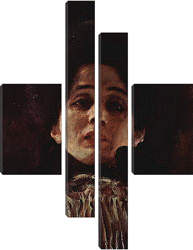 Модульная картина - Damenbildnis en Face. Густав Климт
