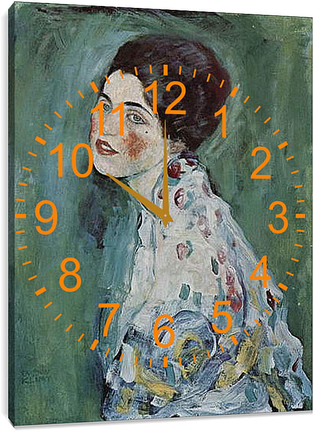 Часы картина - Damenbildnis. Густав Климт