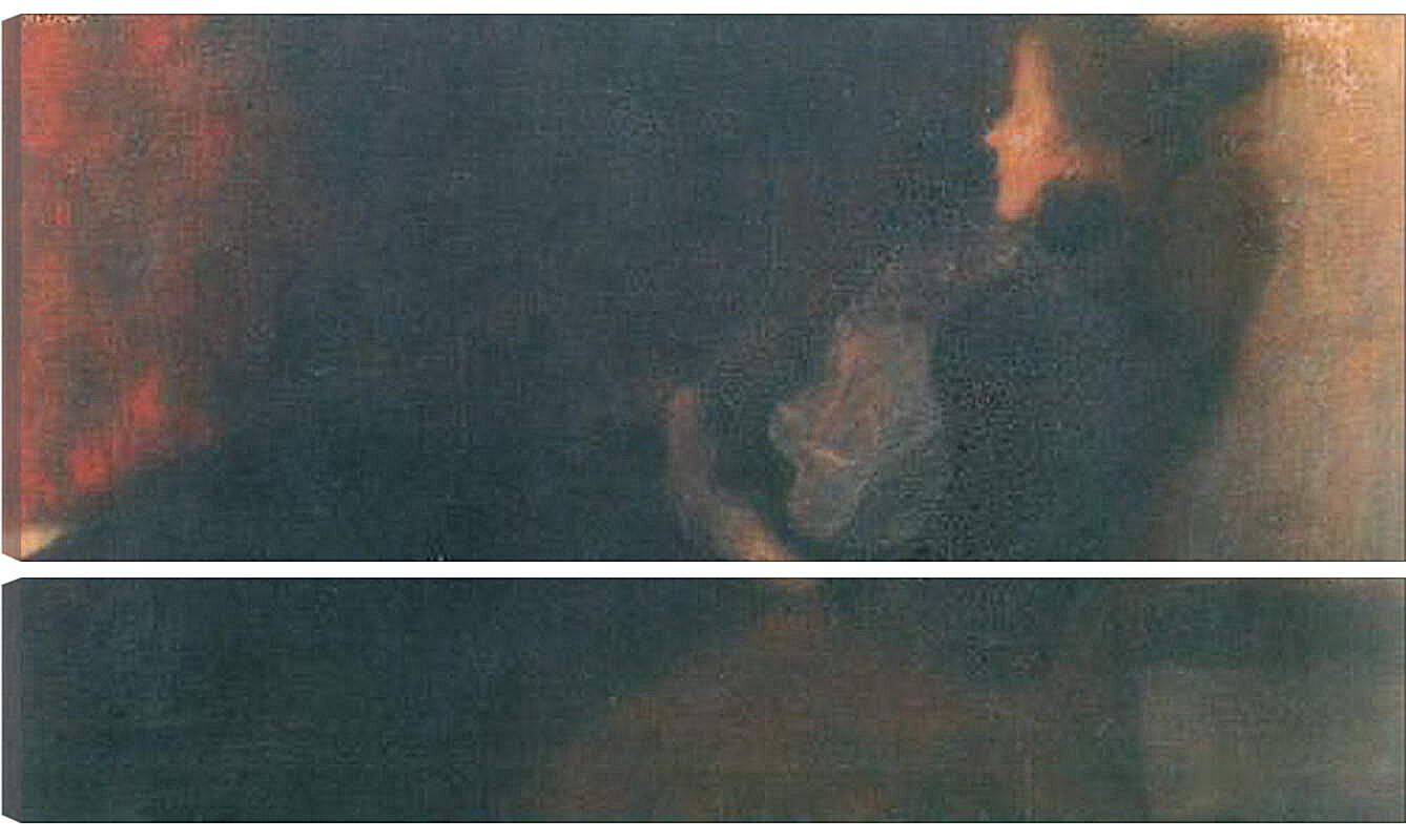 Модульная картина - Dame am Kamin. Густав Климт
