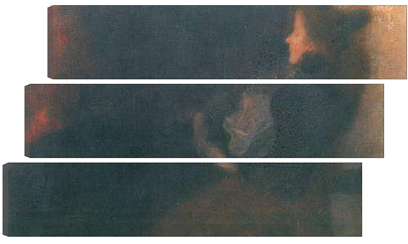 Модульная картина - Dame am Kamin. Густав Климт