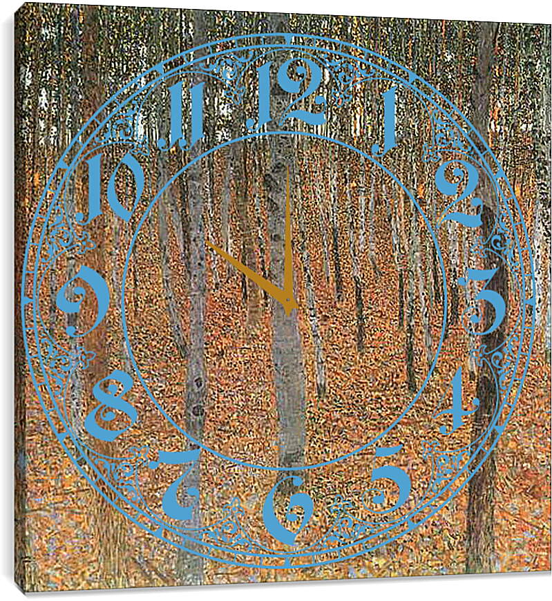 Часы картина - Buchenwald I. Густав Климт